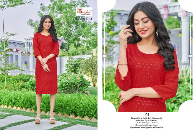 Rung Naveli New Exclusive Wear Designer Rayon Kurti Collection